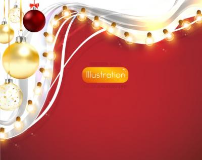 Christmas Background With Lights Preview