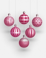 Holiday & Seasonal - Christmas Freebies Vector Balls 
