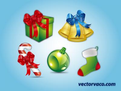 Christmas Vector Elements Preview