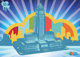 City Hall Vector Preview