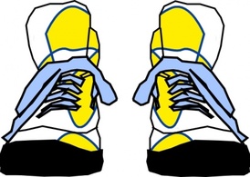 Cartoon - Clothing Shoes Sports Hightop Sneakers 