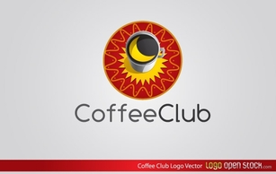Coffee Club Logo Vector Preview