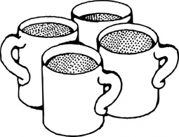 Food - Coffee Mugs clip art 