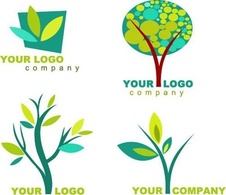 Collection of nature logos and icons