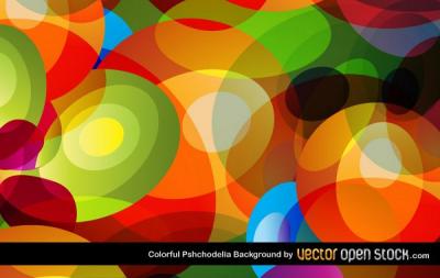 Colorful Psychodelic Vector Background Preview
