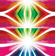 Colorful Rays Vector Preview