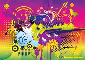 Colorful Summer Vector Preview