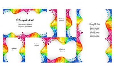 Colorful Vector Borders/Templates Preview