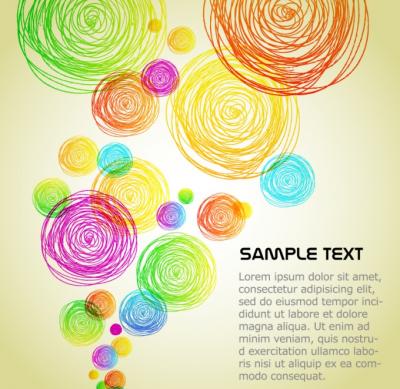 Abstract - Colourful Circles Background 