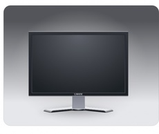 Computer Monitor Lcd Flat Panel Plasma Desktop Personal Widescreen Dell PC X86 Hidef HD Preview