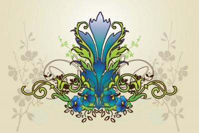 Cool Flower Background Vector Preview