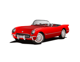 Corvette 1953 red Preview
