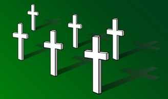 Crosses On Field Remembrance Day clip art Preview