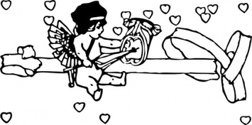 Cupid With Tragedy Mask clip art Preview