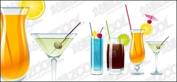 Cups drinks vector material