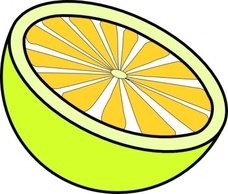 Cut Lemon clip art Preview