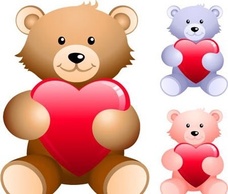 Cute Teddy Bear with Heart Preview