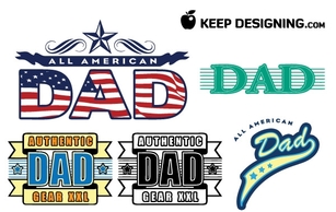 Dad fathers day vectors- free Preview
