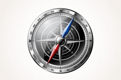 Detailed Vector Compass Preview