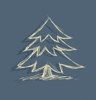 Doodle Christmas Tree Preview