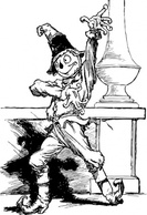 Dramatic Scarecrow clip art Preview