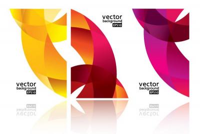 Dynamic Ribbon Business Card Vector Preview