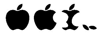 Eaten Apple Logo Vector