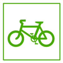 Eco Green Bicycle Icon