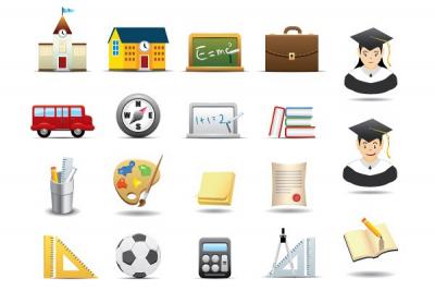 Educational Vector Icons Preview