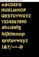 Business - Effect Letters Alphabet Gold clip art 