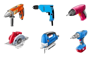 Electric Tools Vector Set Preview