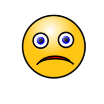 Objects - Emoticons: Sad face 