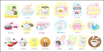 eps format, including jpg preview, keyword: Vector icons, cute icons, cartoon icons, tools, kitchen utensils, ... Preview