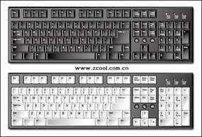 eps format, including jpg preview, keyword: Vector keyboard, computer equipment, keys, computer keyboard, vector material Preview