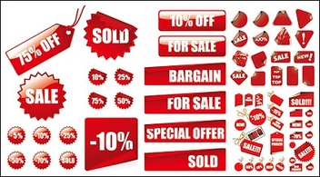 Ornaments - eps format, including jpg preview, keyword: Vector sales, sale, new listing of goods, sale, new, ... 