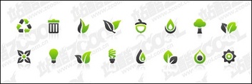 Eps Format, Keyword: Vector Material, Vector Icons, Drop Of Water, Leaves, Trash, Light Bulbs, Trees