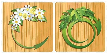 Eps Format, With JPG Preview, The Crucial Words: Vector Flowers, Daisy, Background Grain, Green Leaves, ... Preview