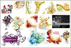 Exquisite fashion pattern vector material package-1 Preview