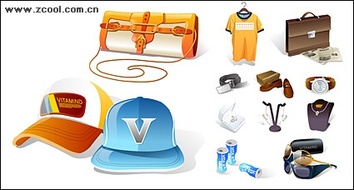 Fashion icon vector material goods Preview