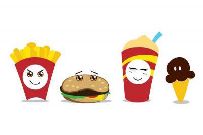 Fastfood Combo Meal Vector Preview