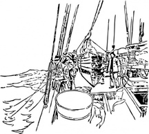 Fishing From The Rail clip art Preview