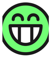 Flat Grin Smiley Emotion Icon Emoticon Preview