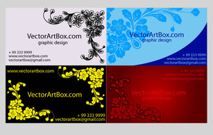 Elements - Floral Design B-cards 