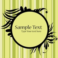 Patterns - Floral Frame with Sample Text 