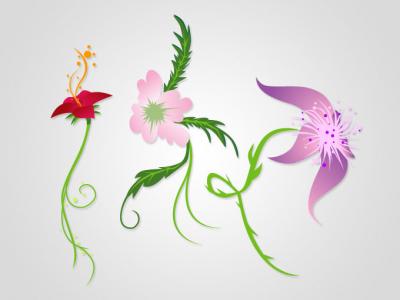 Flowers & Trees - Floral Set 