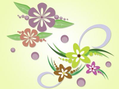 Flourishes & Swirls - Florals 