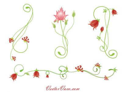 Flourishes & Swirls - Floral Vector Design 