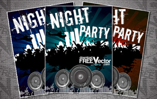 Banners - Flyer Template For Night Party 