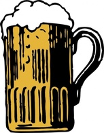 Foamy Mug Of Beer clip art Preview