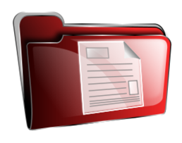 Folder icon red document